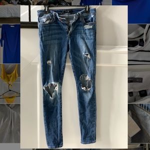 Joes skinny ankle jeans-distressed